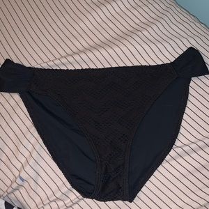 black swimsuit bottoms